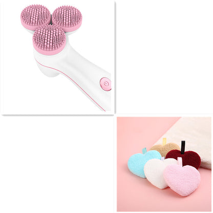 3D Electric Silicone Facial Cleanser Device