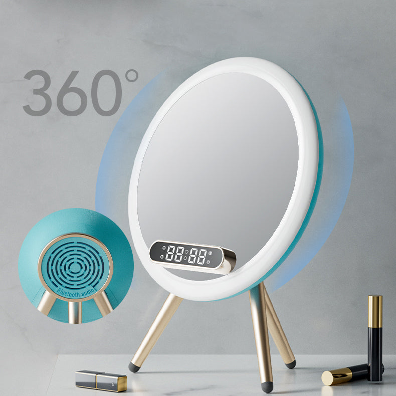 Multi -function LED Mirror Alarm Clock Wireless Charger Digital Clock Time USB Table Clock