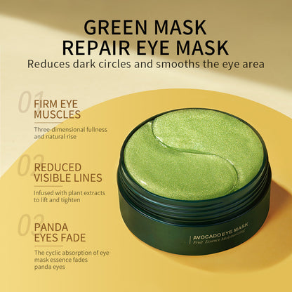 Gold/Avocado Brightening and Moisturizing Eye Mask