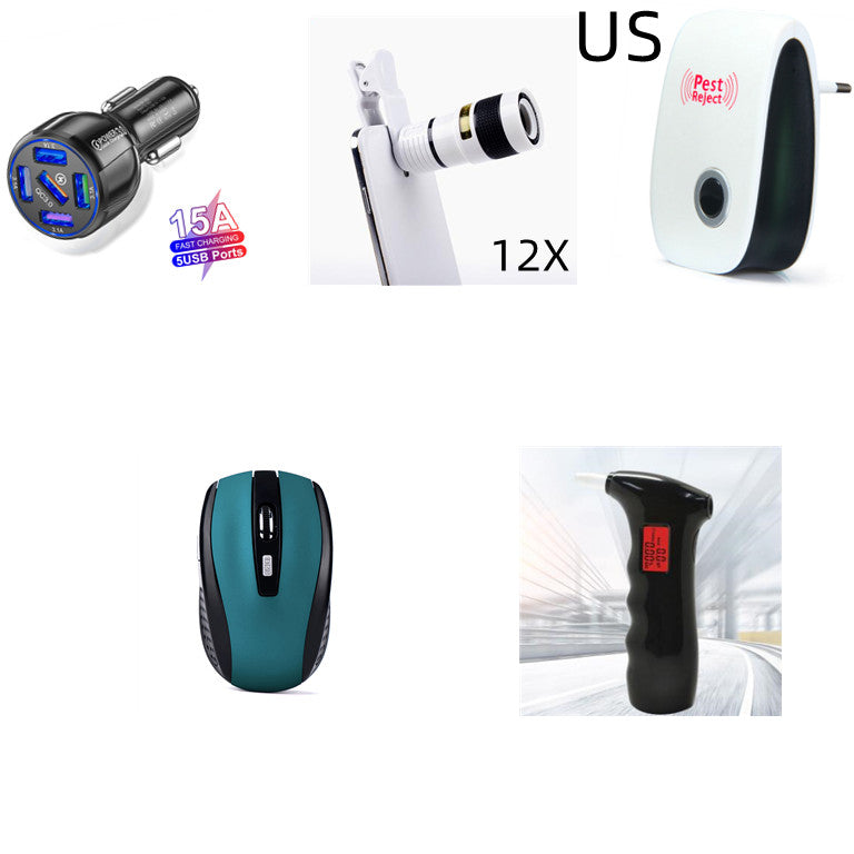 5-port 15A QC3.0 5USB FAST Car Charger