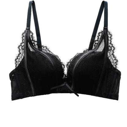 Lace V Neck Bra