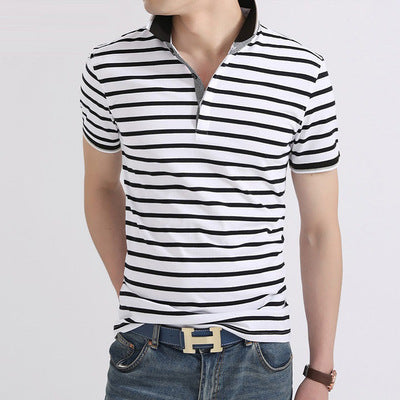 Striped Cotton Polo