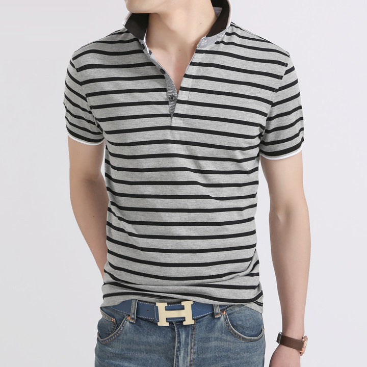 Striped Cotton Polo