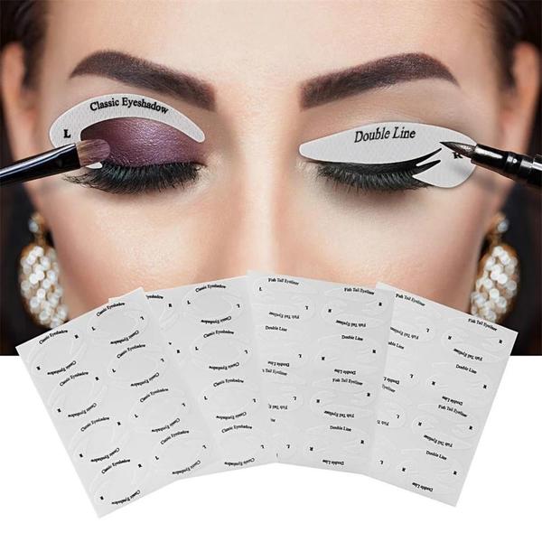 Eye shadow line template sticker