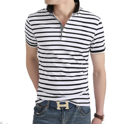 Striped Cotton Polo