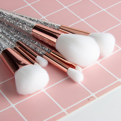 7 diamond handle makeup brushes