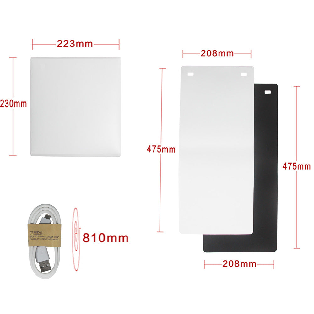 20cm foldable LED light box