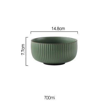 Wind Simple Bowl And Plate Combination Tableware And Tableware