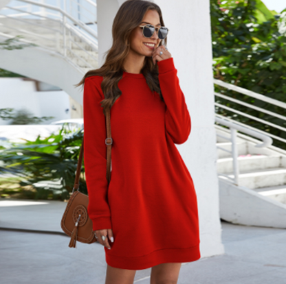 Oversized Loose Cotton Jumper Dress