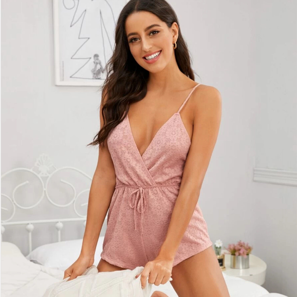 Champagne One-piece Pajama Loungewear