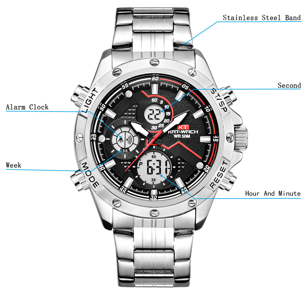 Stainless Steel Waterproof Smart Watch