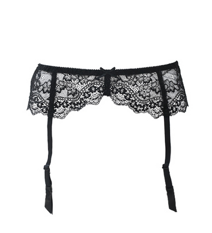 Black Lace 3 Piece Lingerie