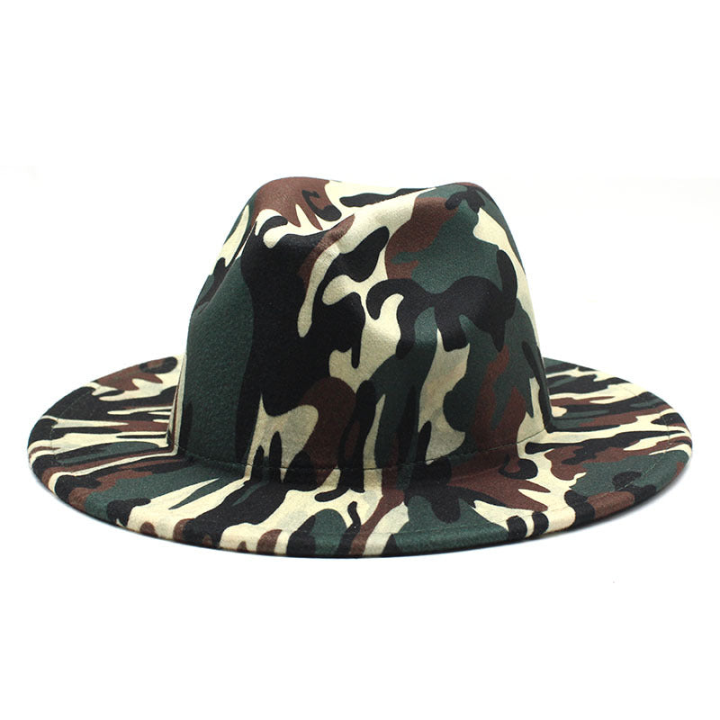 Striped Soft Woolen Hat Fedora Hat