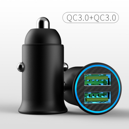 Mini Double USB car charger QC3.0