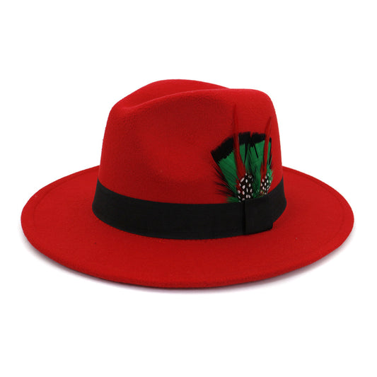 Classic Cotton Feathered Fedora