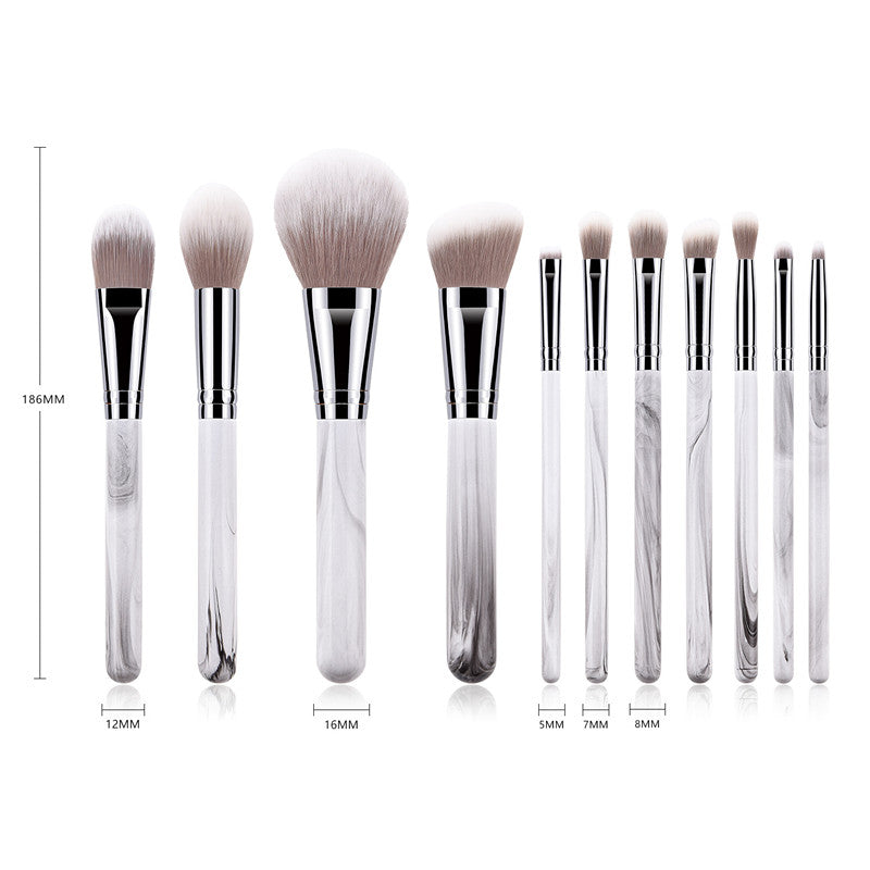 Wooden handle Microcrystalline Wire 11 makeup brush sets