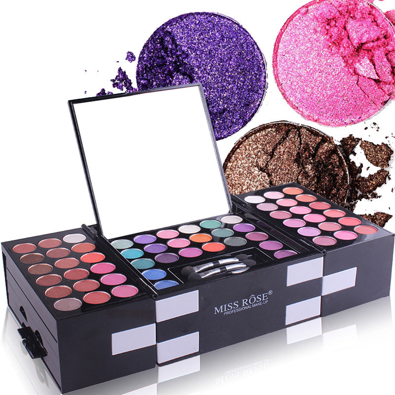 MISS ROSE 144 color 3 color 3 Color Eyeshadow blush eyebrow makeup makeup makeup kit