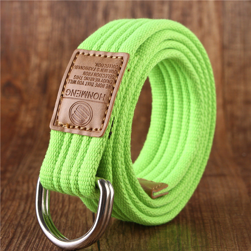 Canvas belt