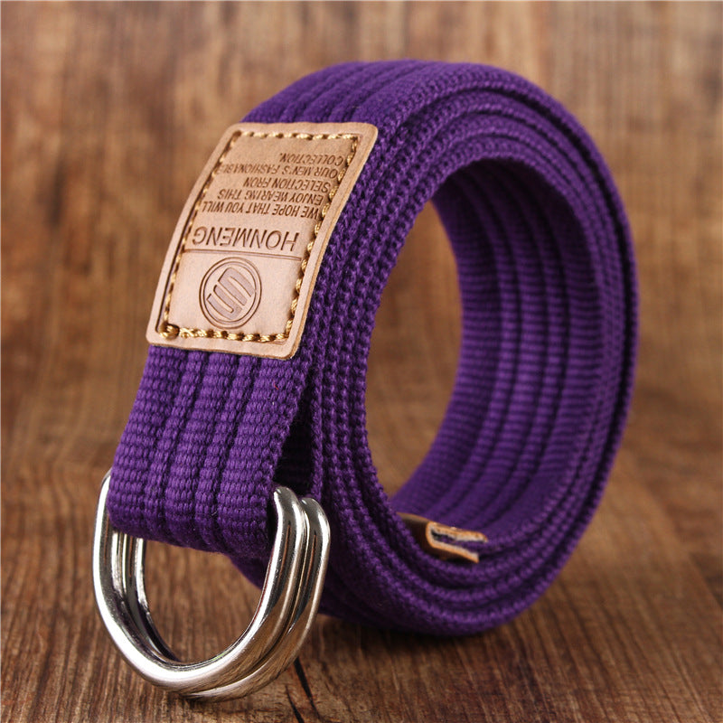 Canvas belt