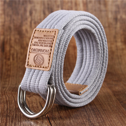 Canvas belt