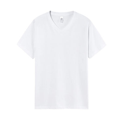 Pure Cotton Men's Short-sleeved V-neck T-shirt