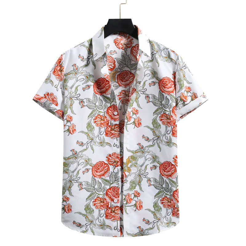 Hawaiian Style Casual Comfortable Fashion Short Sleeve