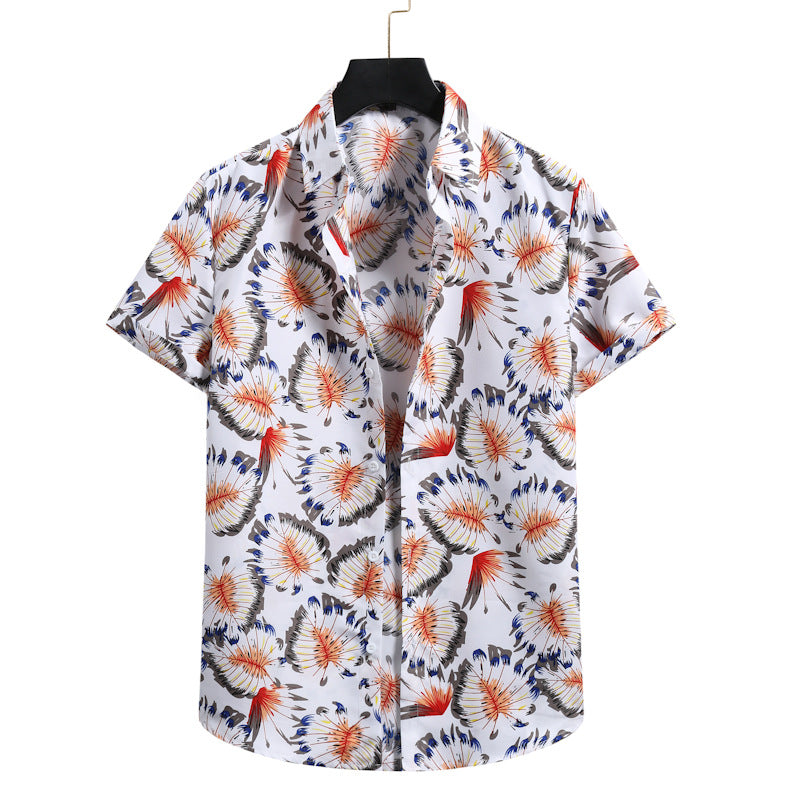 Hawaiian Style Casual Comfortable Fashion Short Sleeve