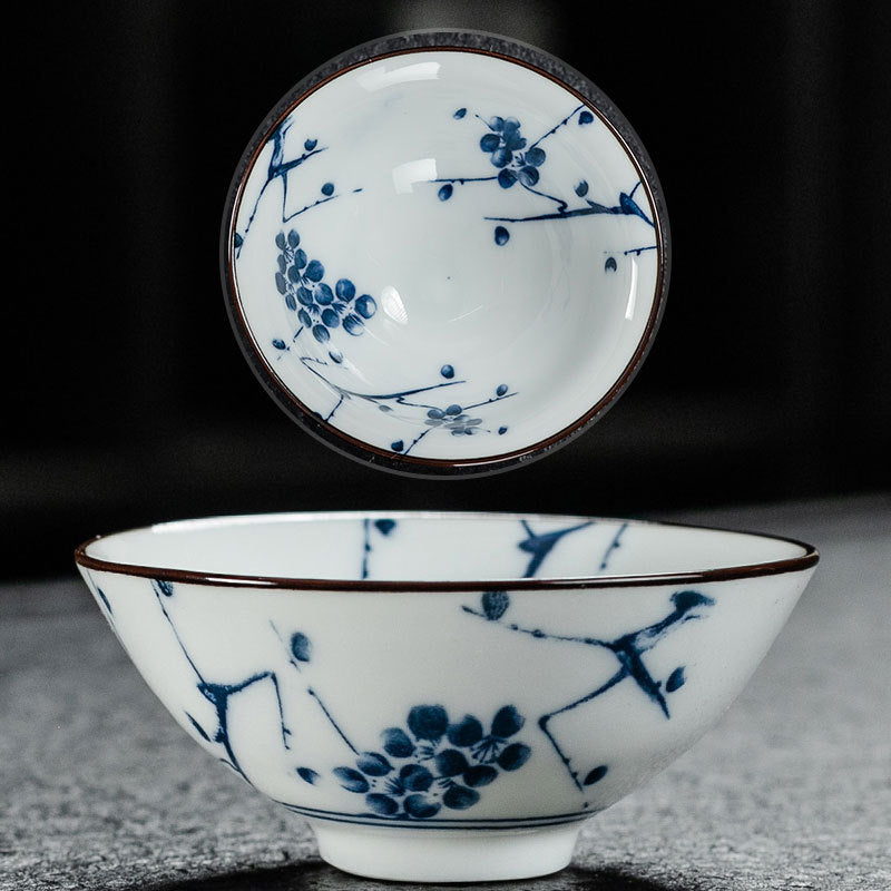 Blue and White Porcelain Tea Cup