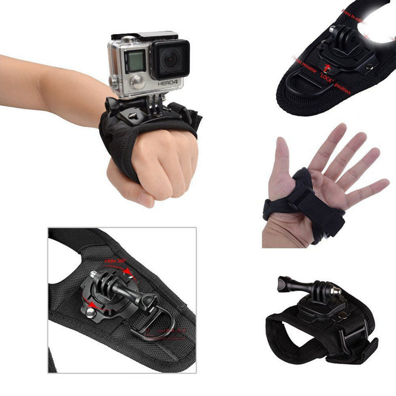 360 degree rotation palm wrist strap