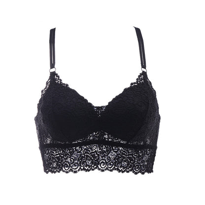 Lace Embroidery Padded Bra