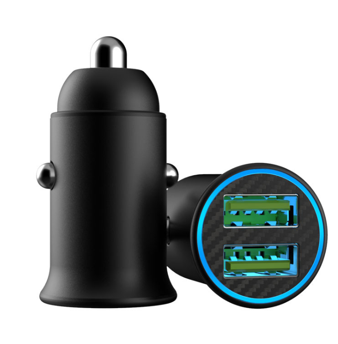 Mini Double USB car charger QC3.0