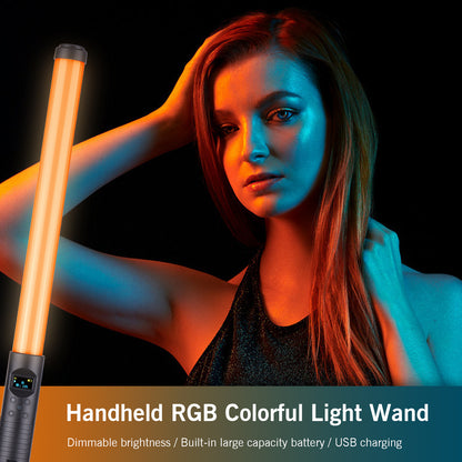 Dual Color Temperature Full-color Handheld  Stick LED Photography Light-filling Stick