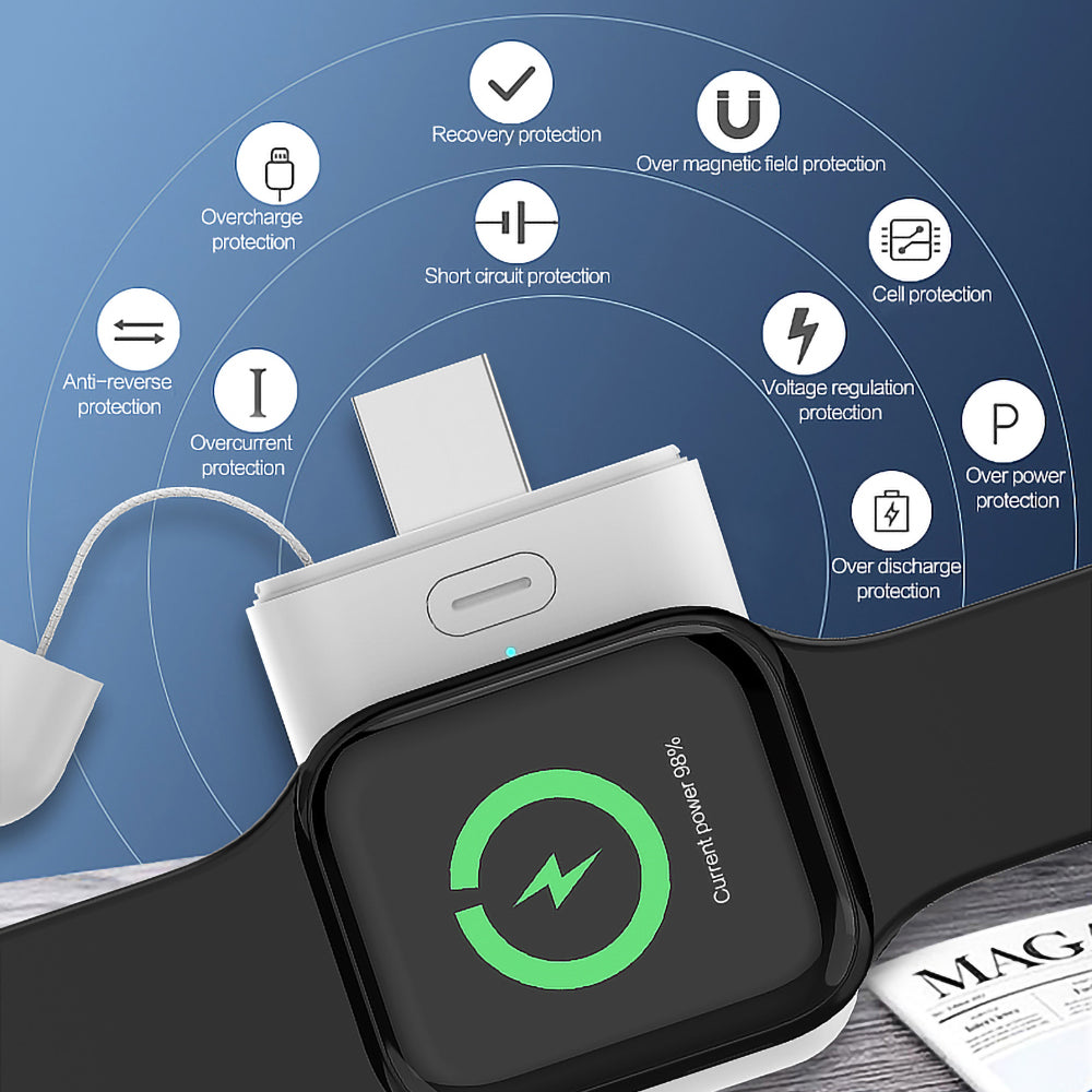 Smart Watch Mini Portable Charger