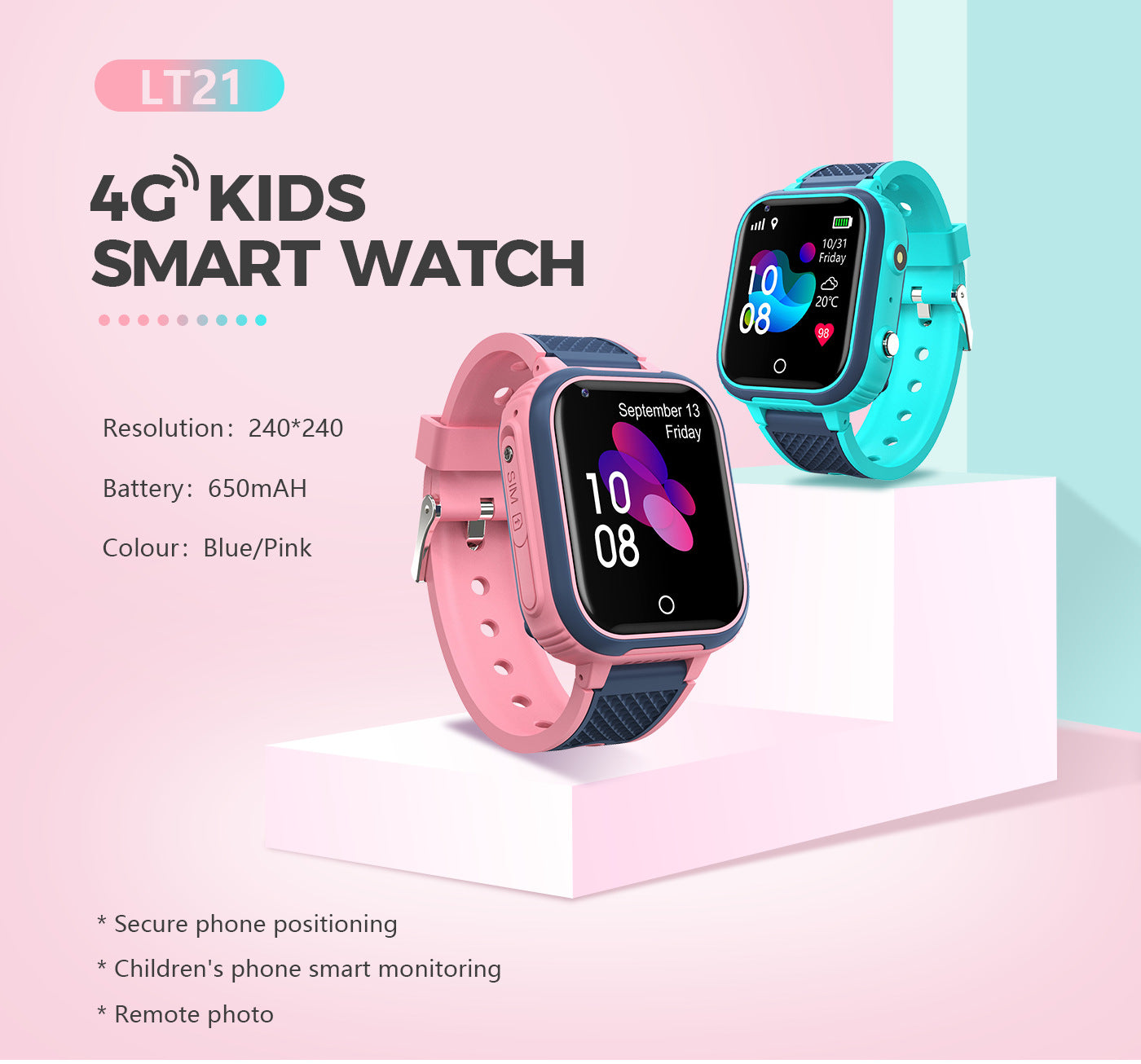 4G Waterproof Children's Smart Watch