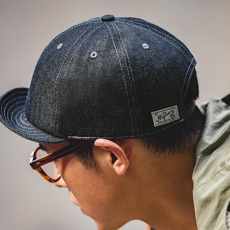 Retro Street Denim Short Brim Hat