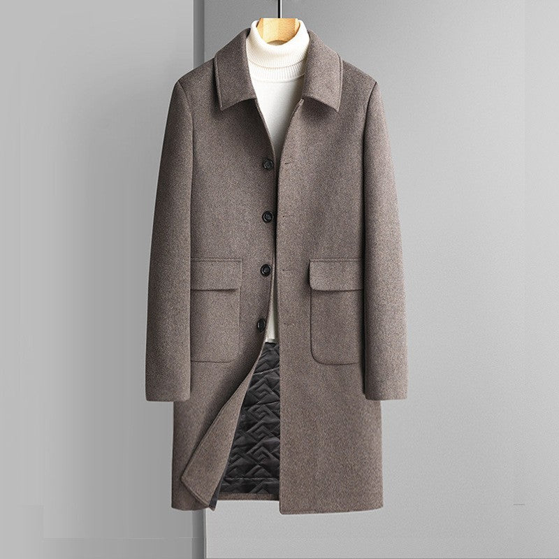 Korean Style Casual Winter Thickened Velvet Woolen Coat