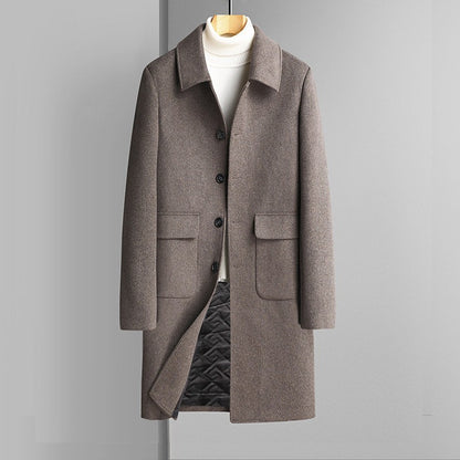 Korean Style Casual Winter Thickened Velvet Woolen Coat