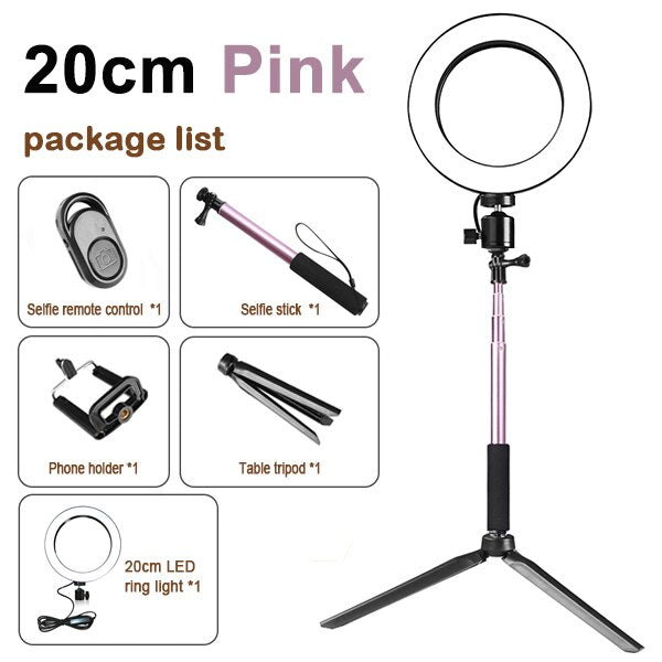 Apple Compatible Tripod Ring Light