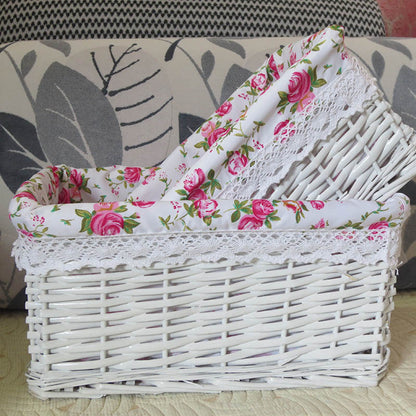 The storage basket willow rattan storage basket kitchen finishing Home Furnishing supplies storage basket wholesale sundry snacks desktop