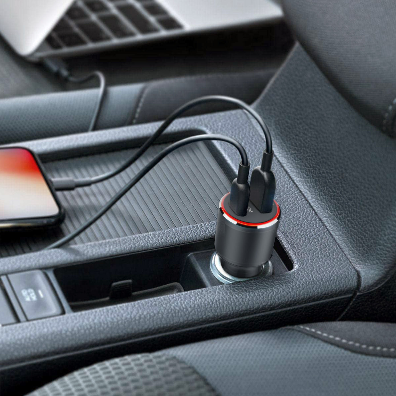 83W High Speed USB 3.0 USB-C Car Charger