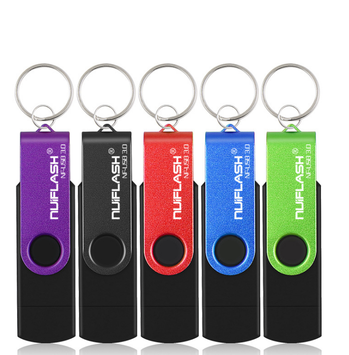 Key Chain Foldable OTG 64GB 32GB 16GB Pen Driver USB Flash Disk External Storage Rod 32GB 3.0U Disk