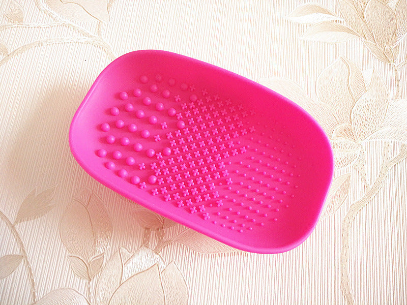 Silicone Brush Cleaner Cosmetic Make Up Washing Brush Gel Cleaning Mat Foundation Makeup Brush Cleaner Pad Tool