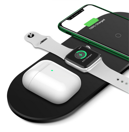 Three-in-one Wireless Charger Is Suitable For Headset, Watch, Mobile Phone