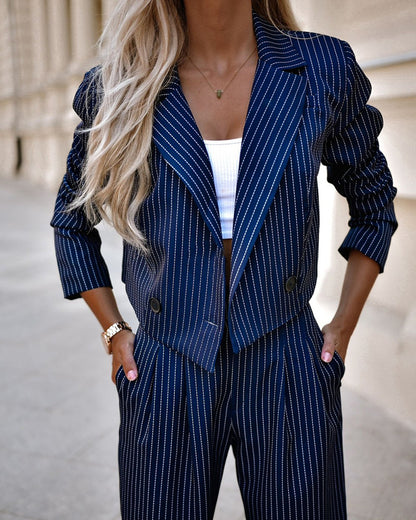 Striped Casual Suits