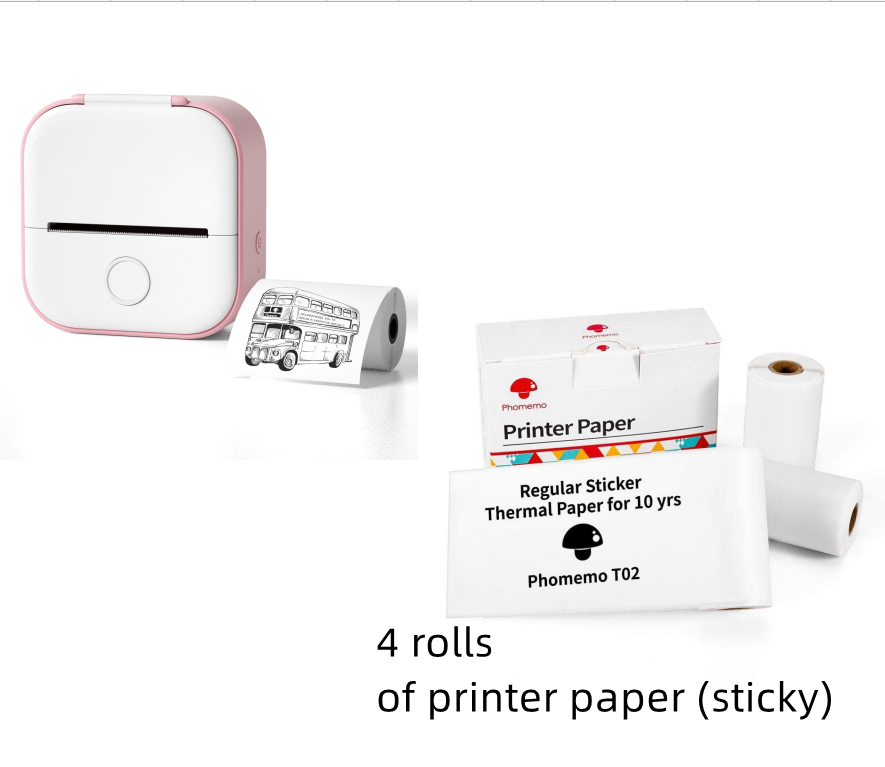 Mini Thermal Label Printer