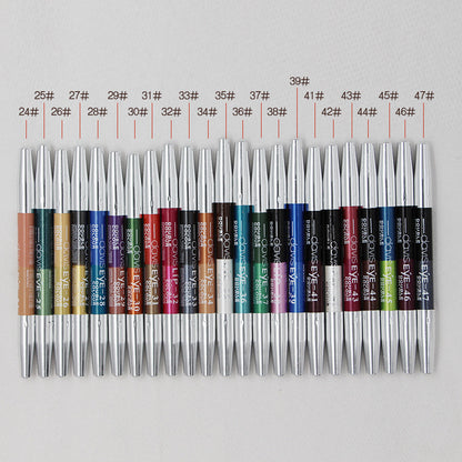 Makeup two-tone eye shadow pen