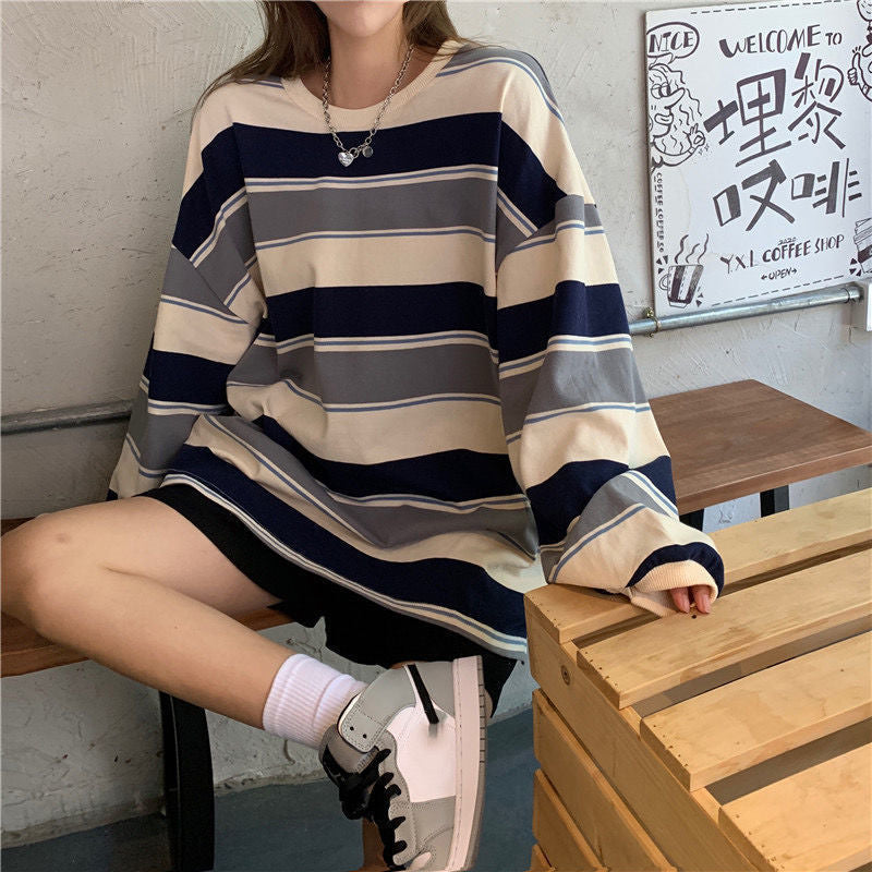 Striped Long Sleeve Top