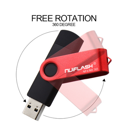 Key Chain Foldable OTG 64GB 32GB 16GB Pen Driver USB Flash Disk External Storage Rod 32GB 3.0U Disk