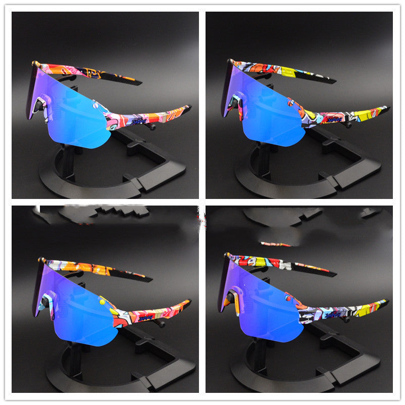 Unisex bicycle riding glasses colorful goggles