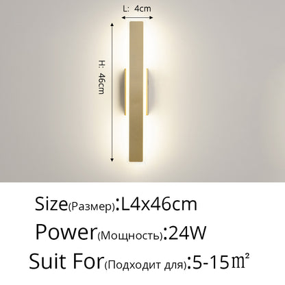 Bedroom Double Head Wall Lamp